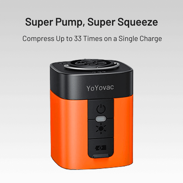 Vacuum Compression Bags with Tracker & Wireless Pump